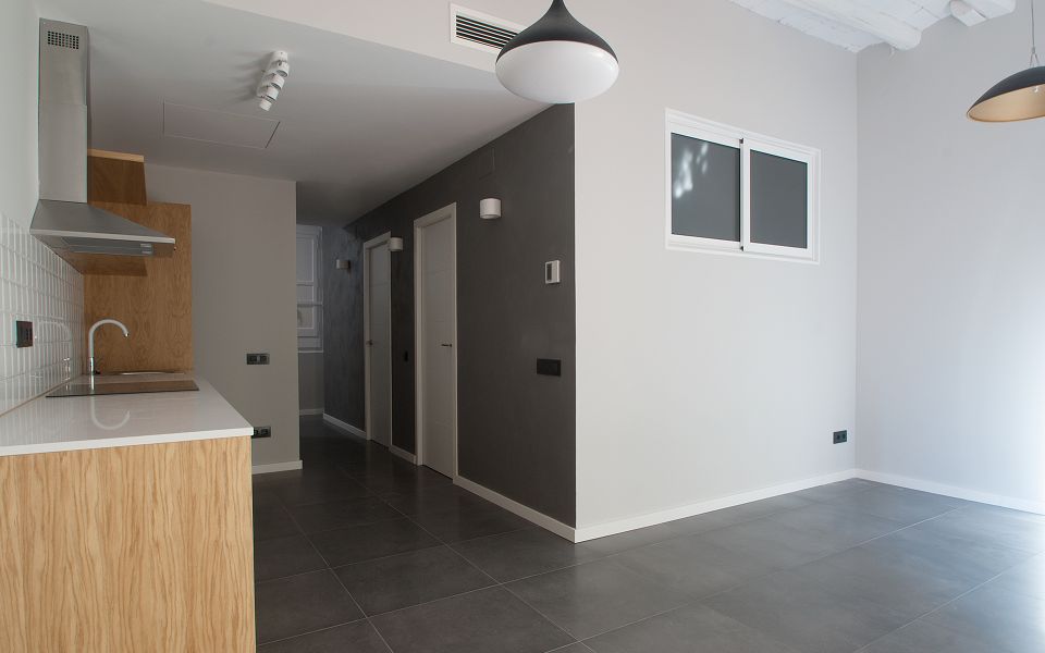 salon comedor piso venta pedreres poblesec barcelona